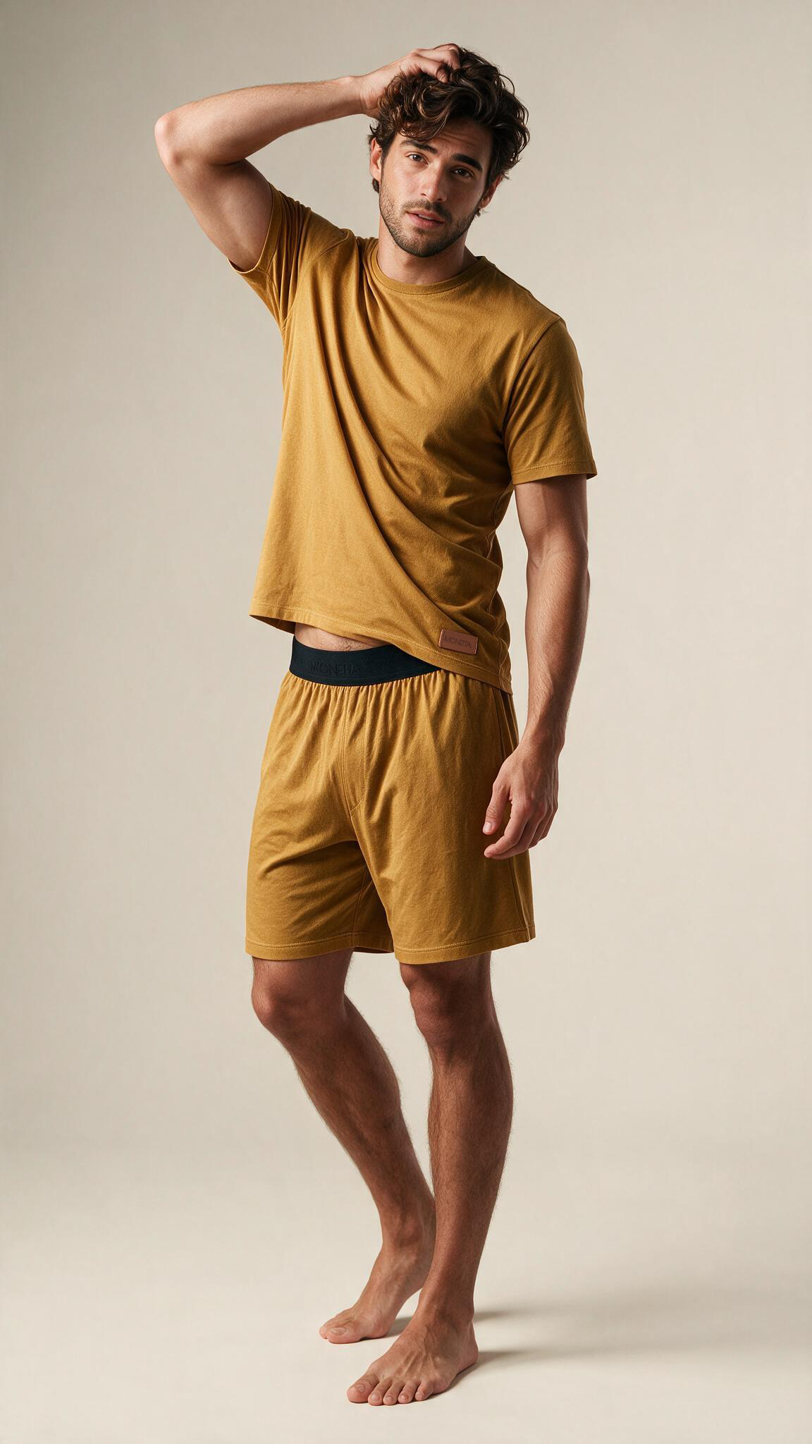 Camiseta Masculina Ocre