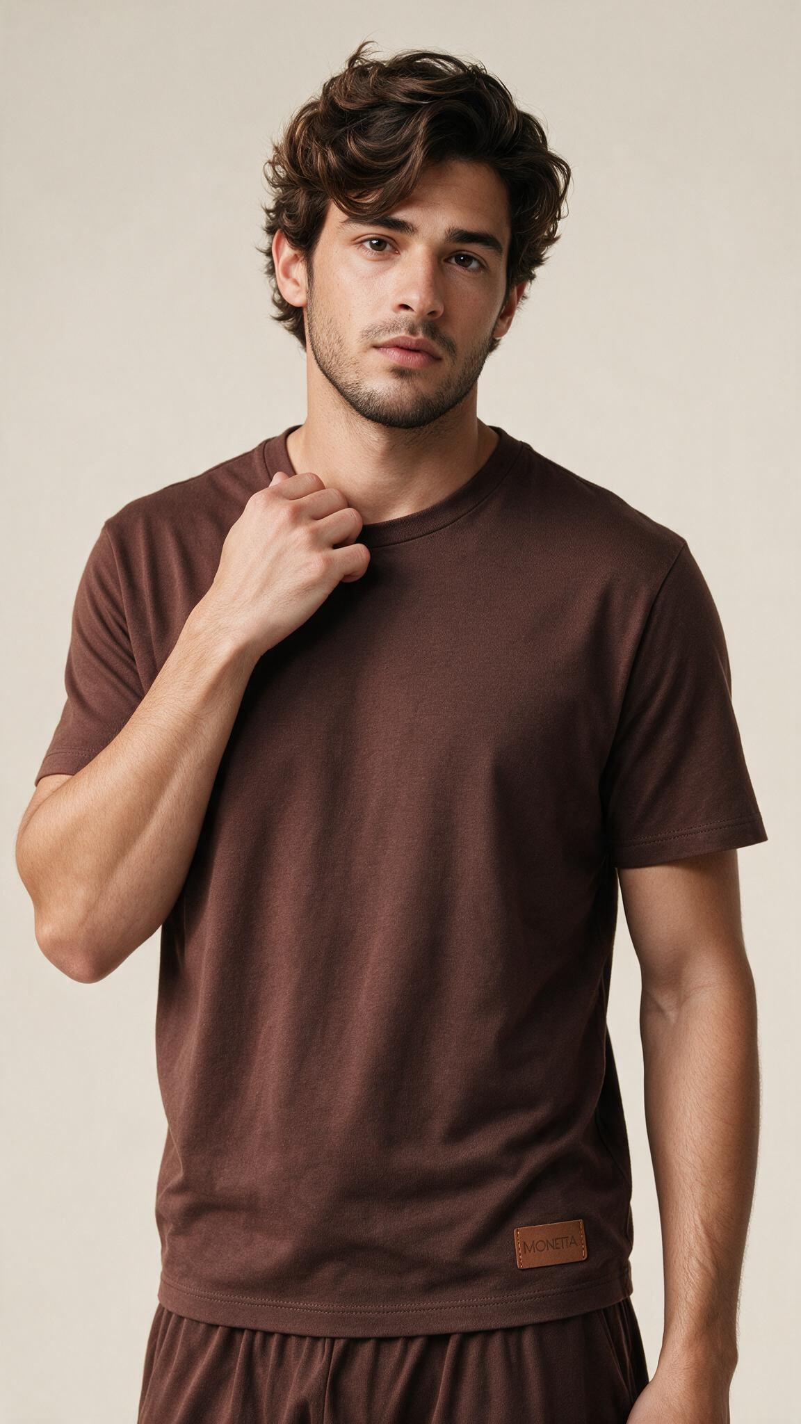 Camiseta Masculina Marrom