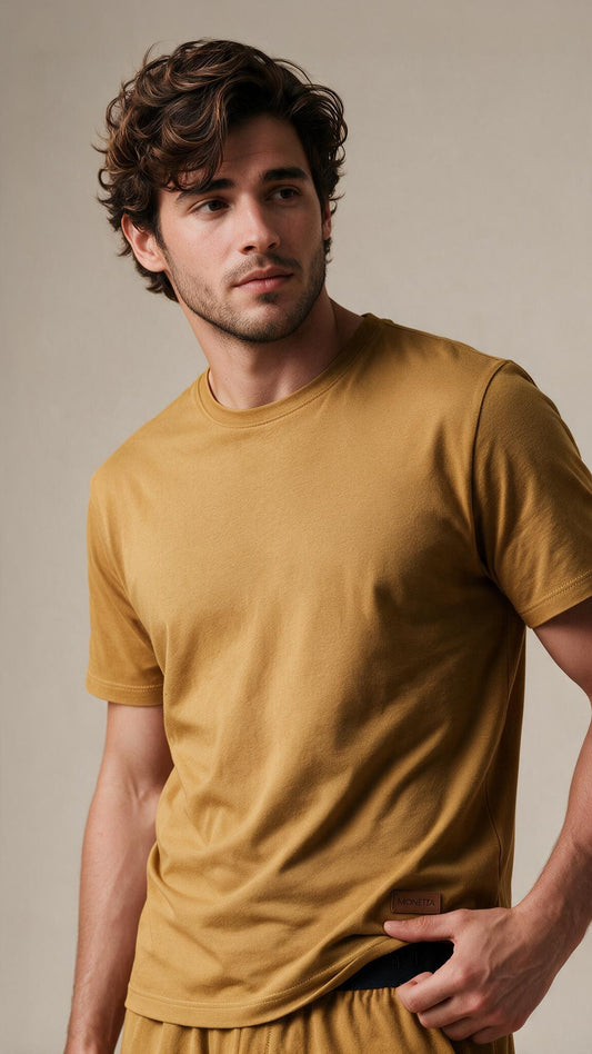 Camiseta Masculina Ocre