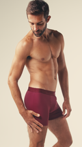 Cueca Boxer Microfibra Vinho