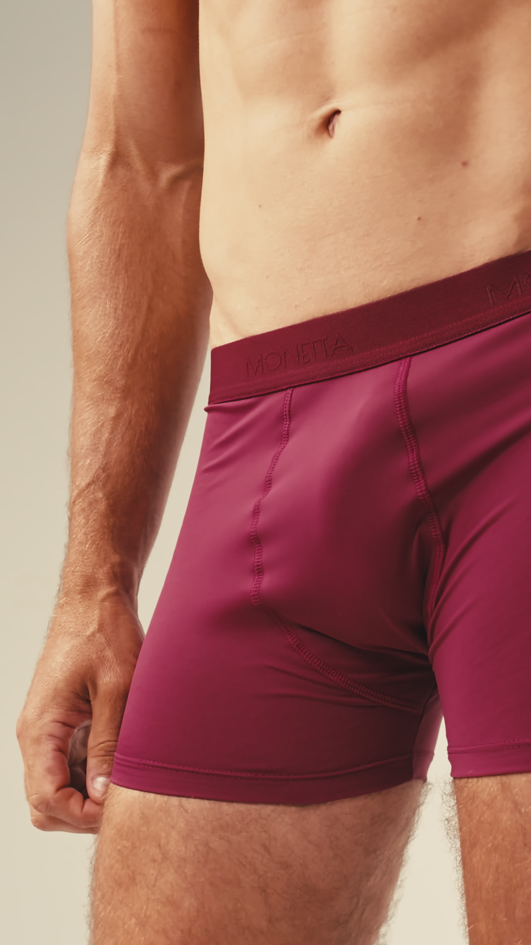 Cueca Boxer Microfibra Vinho