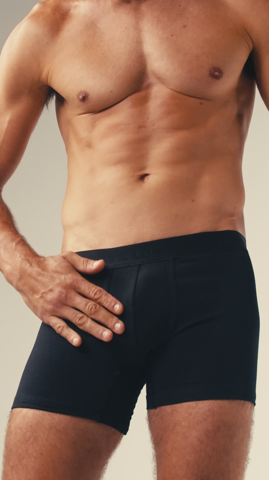 Cueca Boxer Algodão Preta