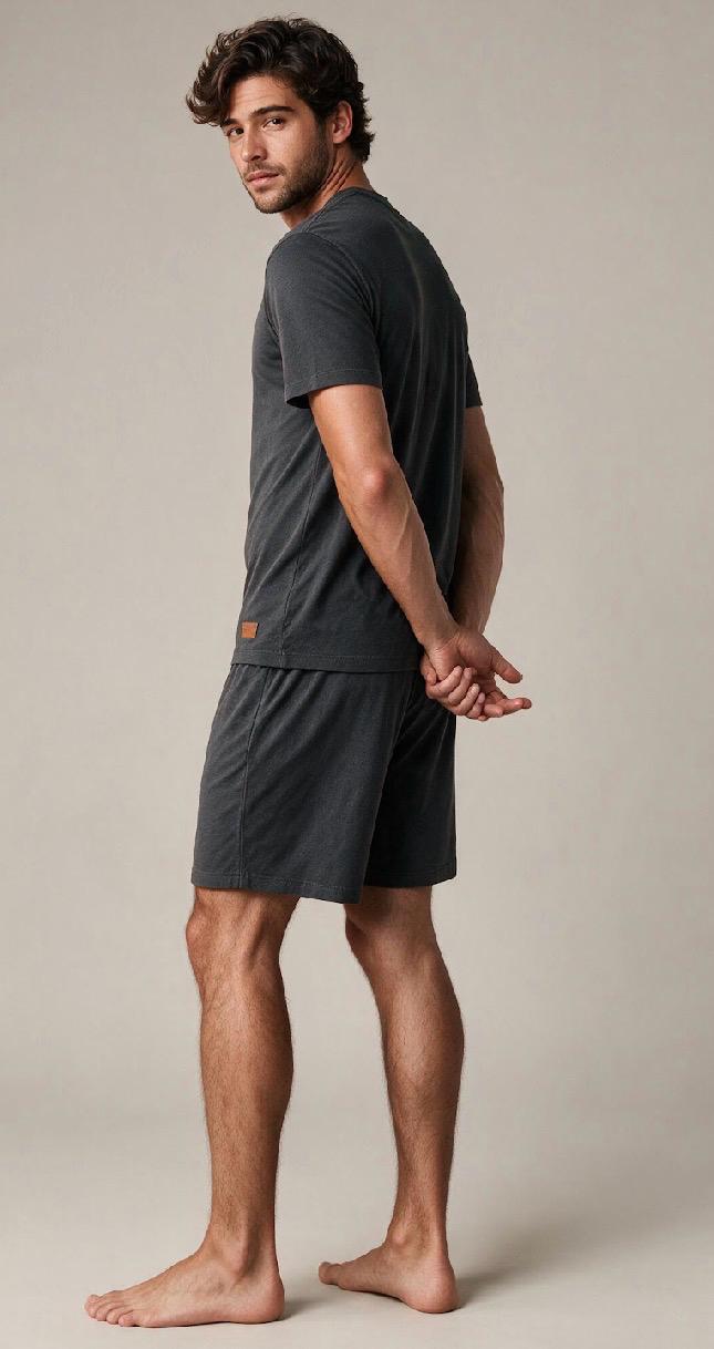 Pijama Masculino Cinza
