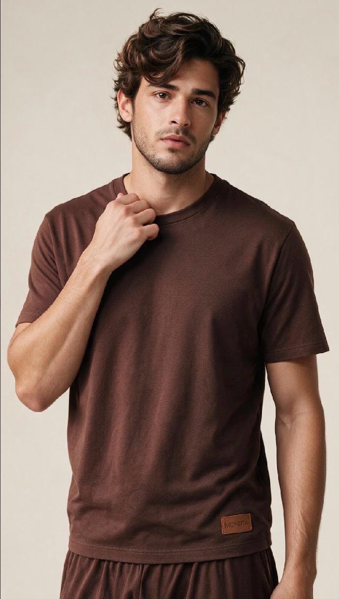 Pijama Masculino Marrom