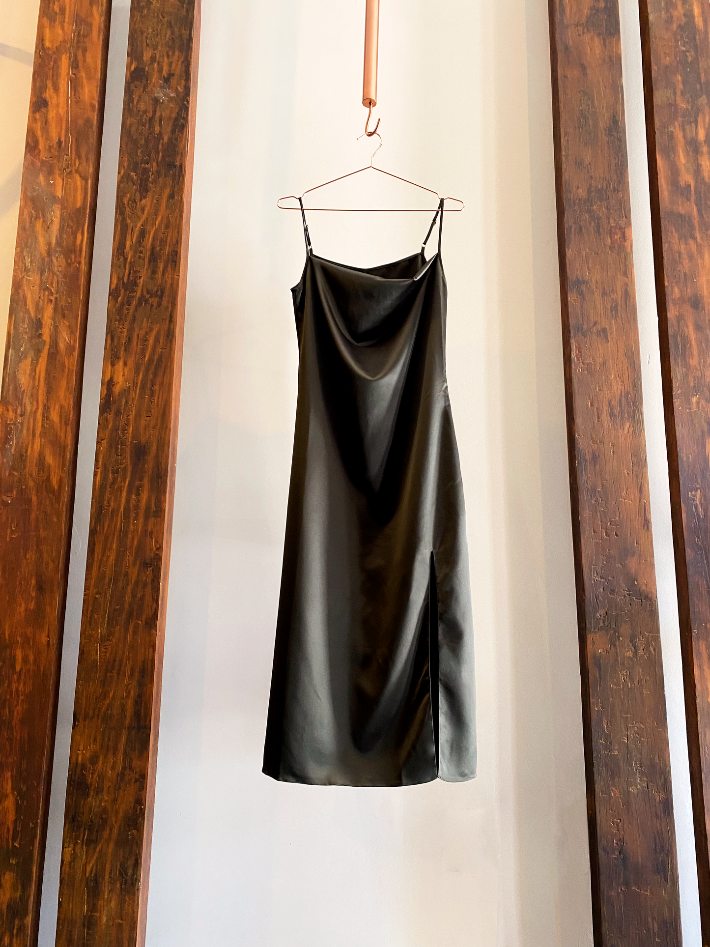 Slip Dress Verde Militar