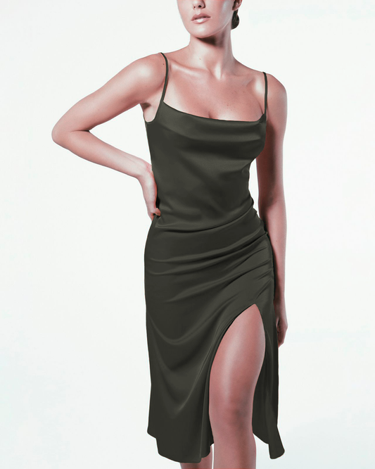 Slip Dress Verde Militar